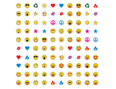 Invisalign stickables emoji and faces theme